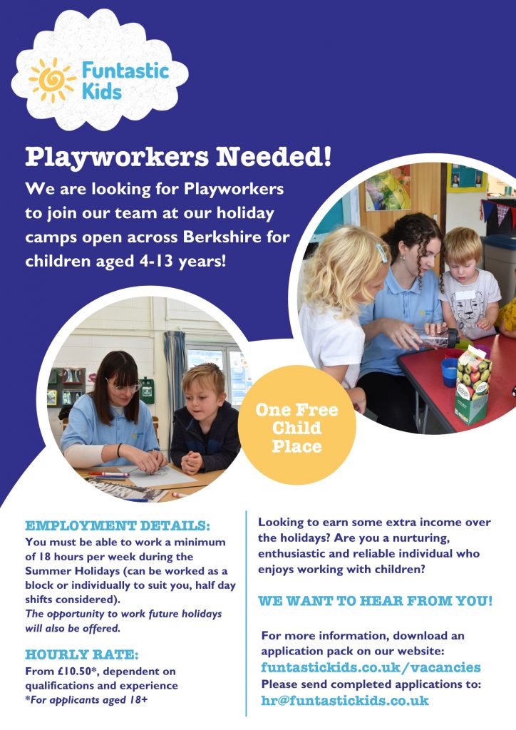 Holiday Camp Playworkers Flyer