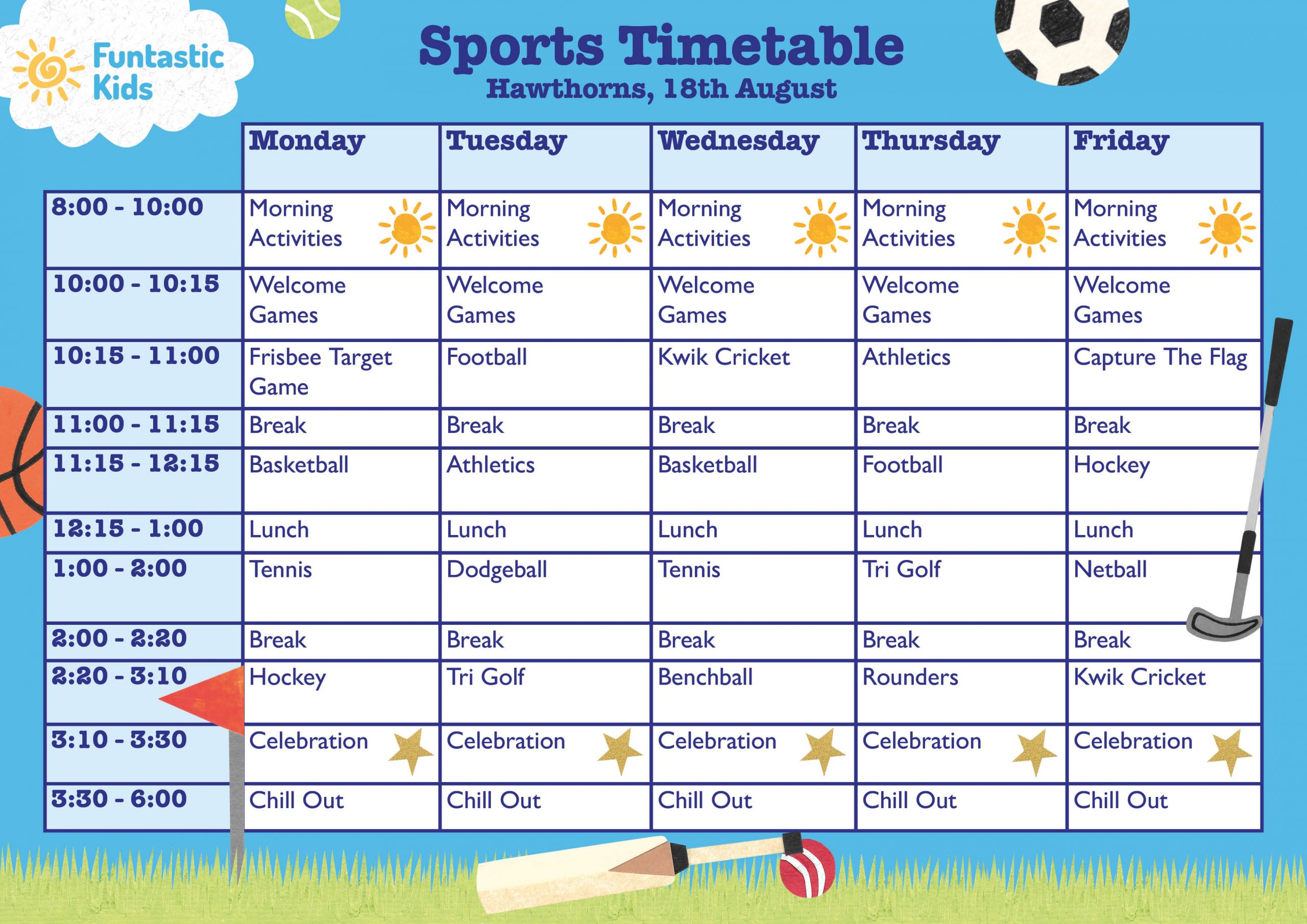 Sports-Timetable-Week-18th-Aug-4 Summer Sports Timetable