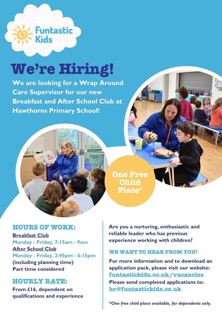 Supervisor Job Ad Hawthorns