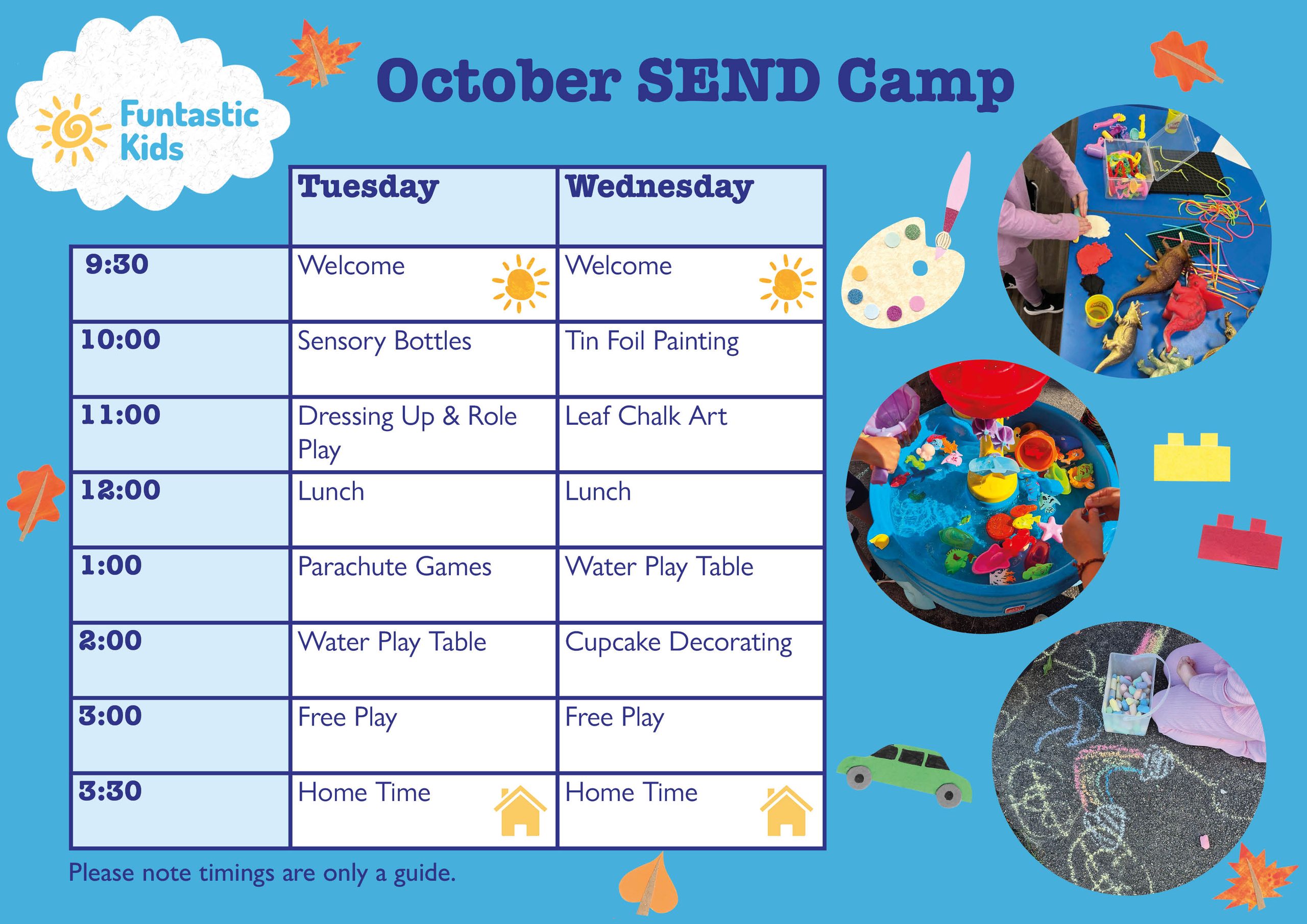 October SEND Timetable SEND Timetable